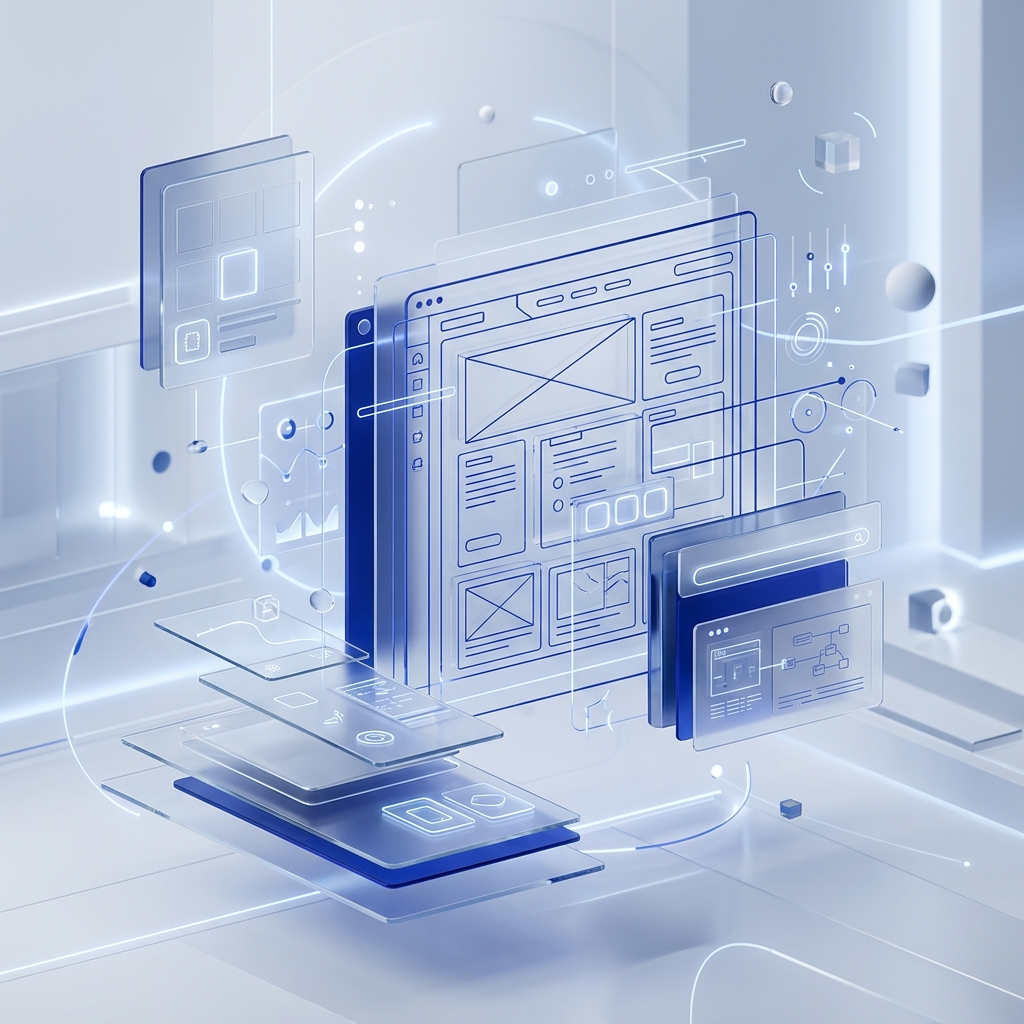 High-End Web Design Abstract